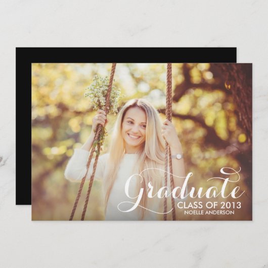 SWEETEST GRAD | EINLADUNG VON ABSCHLÜSSEN (Vorne/Hinten)