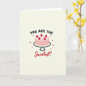 Sweetest Hearts Cake Card Karte (Gelbe Blume)