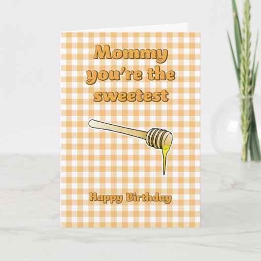 Sweetest Honey Dipper Birthday Card Karte (Vorderseite)