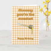 Sweetest Honey Dipper Birthday Card Karte (Gelbe Blume)