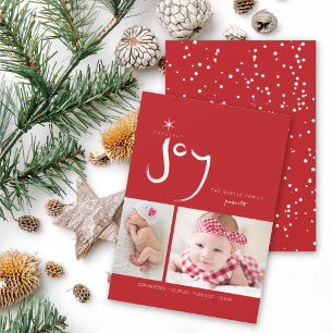 Sweetest Joy Baby's First Christmas Birth Foto Feiertagskarte