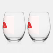 Sweetest Liebe Bug Weinglas Ohne Stiel (Links)