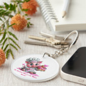 Sweetest Mom Pig Chef Keychain Schlüsselanhänger (Vorderseite rechts)