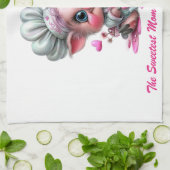 Sweetest Mom Pig Chef Kitchen Towel Geschirrtuch (Gefaltet)
