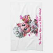 Sweetest Mom Pig Chef Kitchen Towel Geschirrtuch (Vertikal)