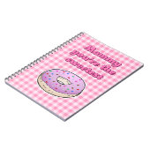 Sweetest Pink Donut Notizblock (Linke Seite)