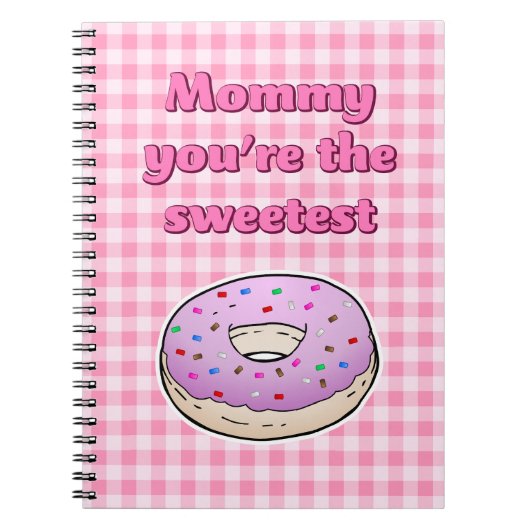 Sweetest Pink Donut Notizblock (Vorderseite)