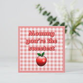 Sweetest Red Apple Karte (Stehend Vorderseite)