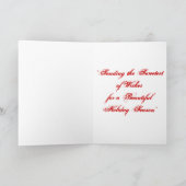 Sweetest Seal Holiday Wishes Feiertagskarte (Innenseite)