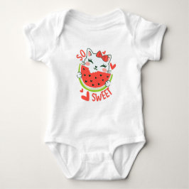 Sweetest Summer Fruit Cartoon Baby T-Shirt Baby Strampler