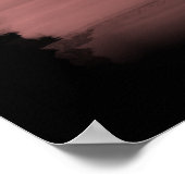 "SWEETEST ZUHAUSE EVER" | Rose Gold Brush Typograf Poster (Ecke)