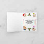 SweetHart Weihnachtsbaum Grußkarte (w/QR) Karte (Innenseite)