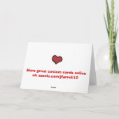 Sweetheard Tattoo Grußkarte Karte (Rückseite)