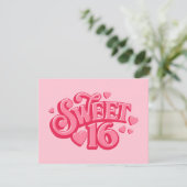 Sweetheart 16 Custom Einladung (Stehend Vorderseite)