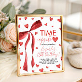Sweetheart 1st Birthday Time Capsule Sign Sockelschild