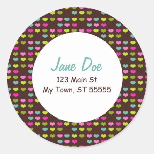 Sweetheart Address Sticker (Vorderseite)