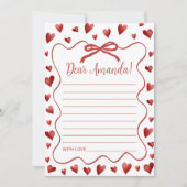 Sweetheart Advice Card First Birthday Einladung (Vorderseite)