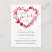 Sweetheart Baby Showbook Begleitkarte (Vorderseite)