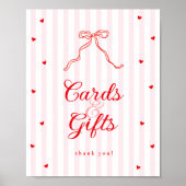 Sweetheart Baby Shower Cards & Gifts Sign Poster (Vorne)