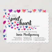 Sweetheart Baby Shower Einladung (Vorne/Hinten)