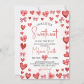 Sweetheart Baby Shower Invitation Einladung (Vorderseite)