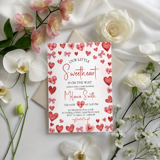 Sweetheart Baby Shower Invitation Einladung