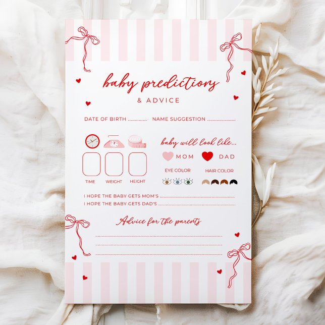Sweetheart Baby Shower Prediction & Advice Game (Von Creator hochgeladen)