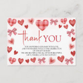 Sweetheart Baby Shower Thank You Card Begleitkarte (Vorderseite)