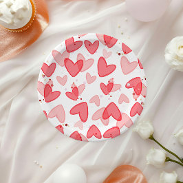 Sweetheart Baby Shower Valentine Pappteller