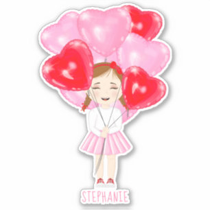 Sweetheart Balloon Birthday Aufkleber