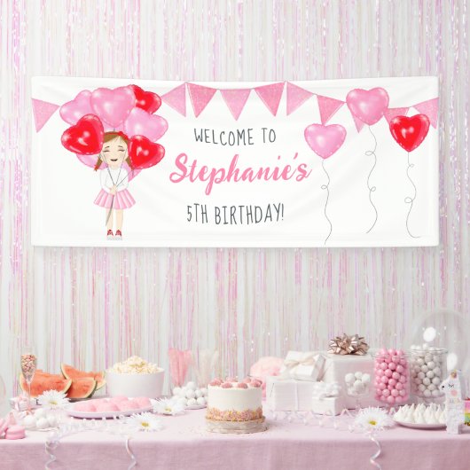 Sweetheart Balloon Birthday Banner (Party)