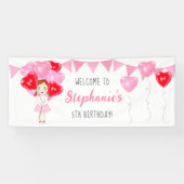 Sweetheart Balloon Birthday Banner (Horizontal)