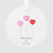 Sweetheart Balloon Birthday Ornament (Rückseite)