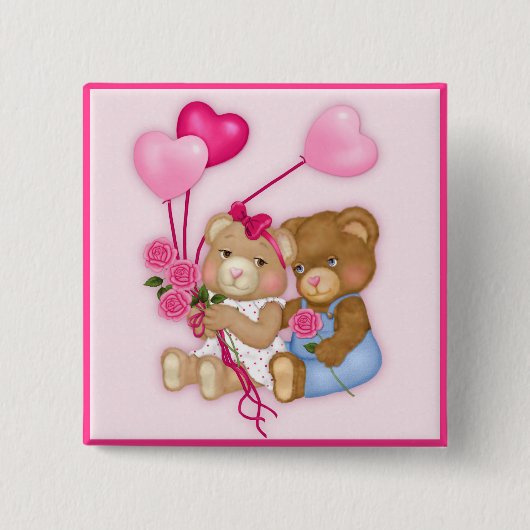 Sweetheart Bears Button (Vorderseite)