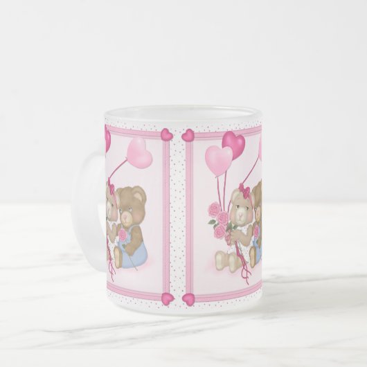 Sweetheart Bears Mattglastasse (Vorderseite Links)