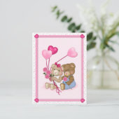 Sweetheart Bears Postcard Postkarte (Stehend Vorderseite)