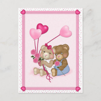 Sweetheart Bears Postcard Postkarte