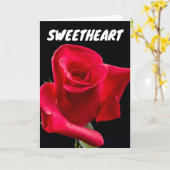 SWEETHEART BIRTHDAY ROTE ROSE GREETING CARDS KARTE (Gelbe Blume)