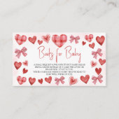Sweetheart Books for Baby Baby Shower Card Begleitkarte (Vorderseite)