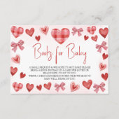 Sweetheart Books for Baby Baby Shower Card Begleitkarte (Vorderseite)