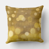 Sweetheart Brides Abstrakt Gold Lights Kissen (Rückseite)