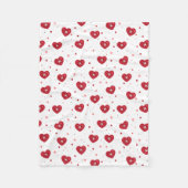 Sweetheart Buttons Fleecedecke (Vorderseite)