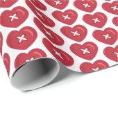 Sweetheart Buttons Geschenkpapier (Rolleneckpunkt)