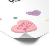 Sweetheart Candy Birthday Welcome Sign Poster (Ecke)