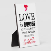 Sweetheart Candy Buffet Fotoplatte (Seite)