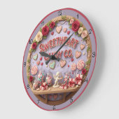 Sweetheart Candy Company Valentine Große Wanduhr (Winkel)