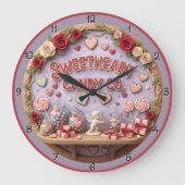 Sweetheart Candy Company Valentine Große Wanduhr (Vorderseite)