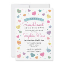 Sweetheart Candy Februar Babydusche für Mädchen