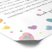 Sweetheart Candy Februar Windeln Gedanken Untersch Poster (Ecke)