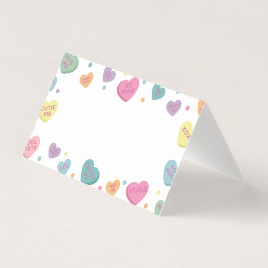Sweetheart Candy Platzkarte Party Dekoration (Vorderseite)